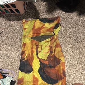 Vibrant Abstract Dress